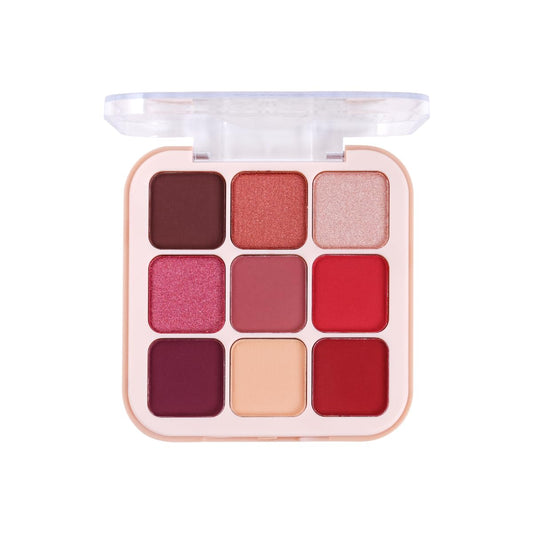 Shryoan Long Lasting My Eyes Up Matte & Shimmer Eyeshadow Palette| Matte Finish| Highly Pigmented| Smudge Proof (Multicolor) (18 Gram) (Shade 01)