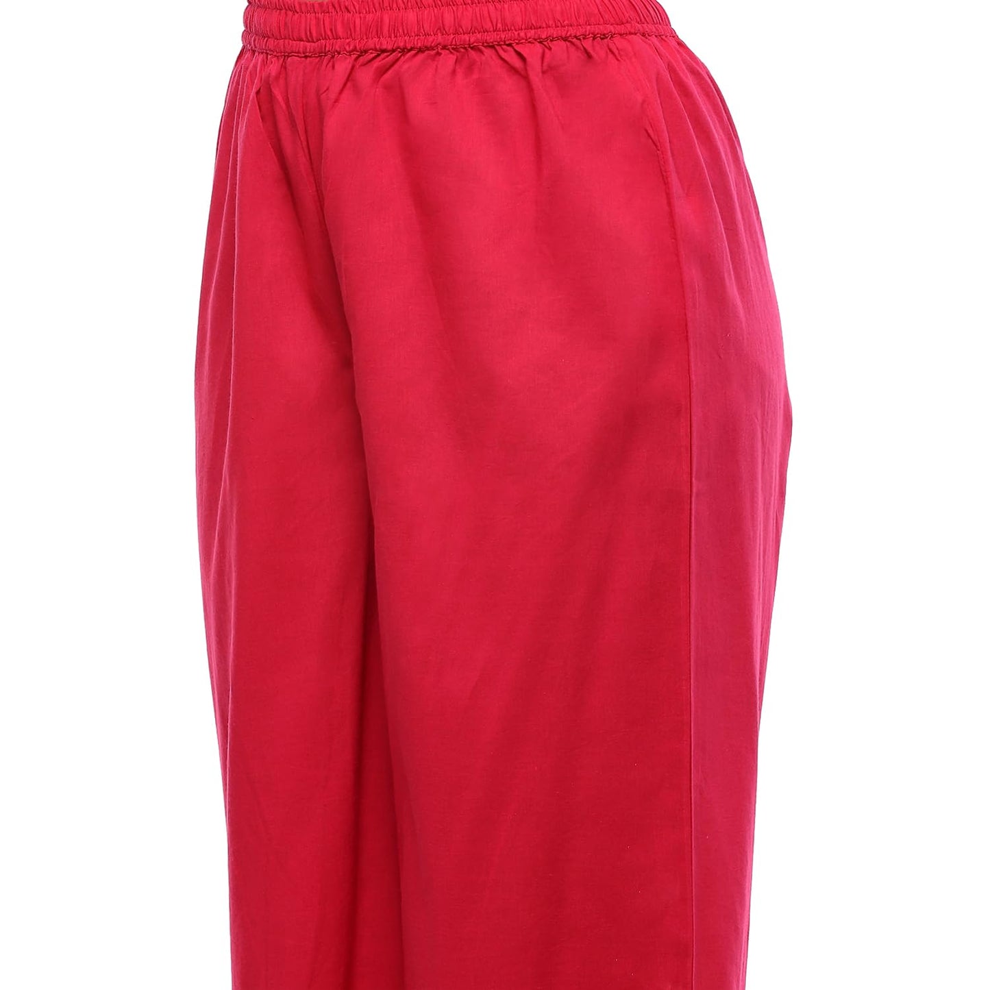 BIBA Women's Cotton Kurta Sets (SKDAPSARA9953AW24FUS_Fuchsia