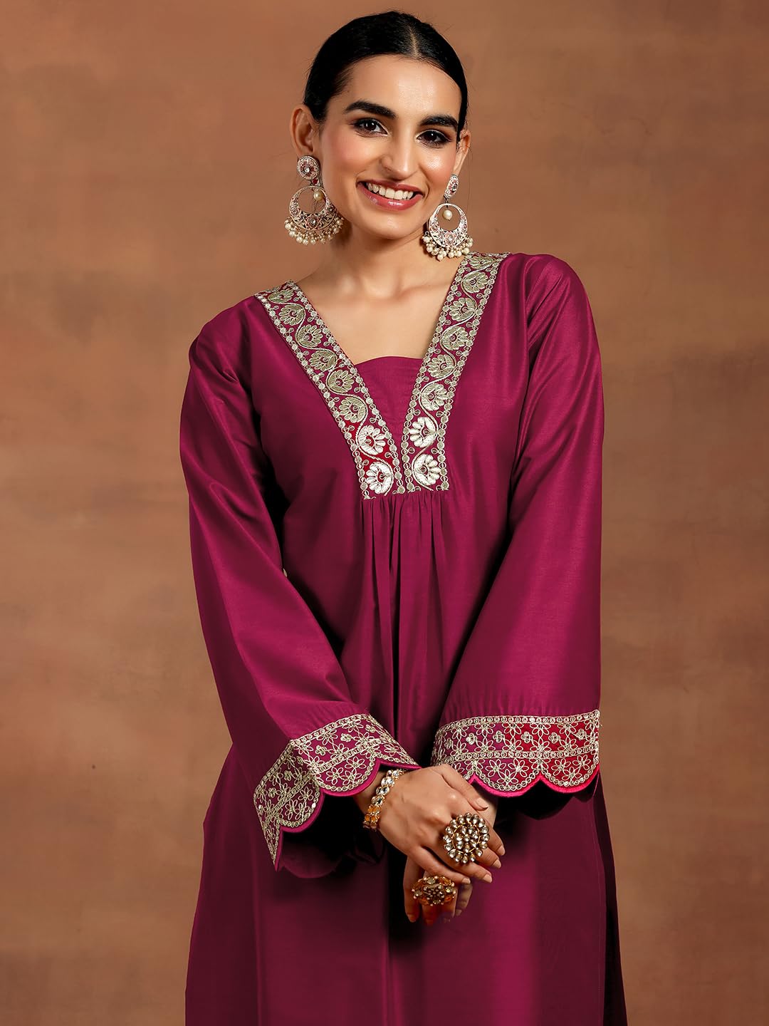 Libas Women's Silk Blend Kurta Sets (GS9900HXXL