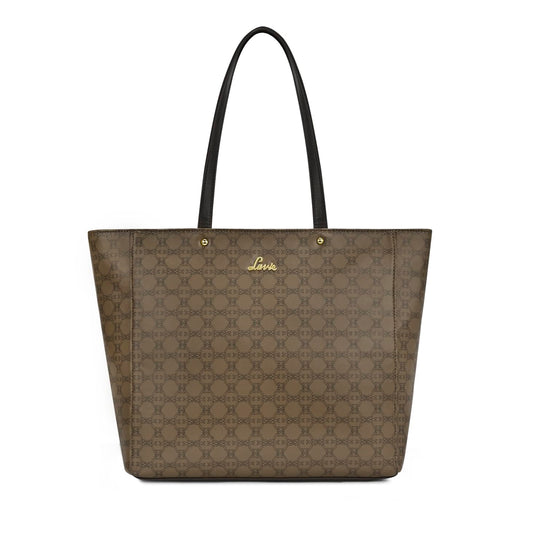 Lavie Women's Mono Amanda Monogram Print Tote Bag for Women | Tote Bag for Work | Ladies purse | Stylish Shoulder Bag | Gift for Women