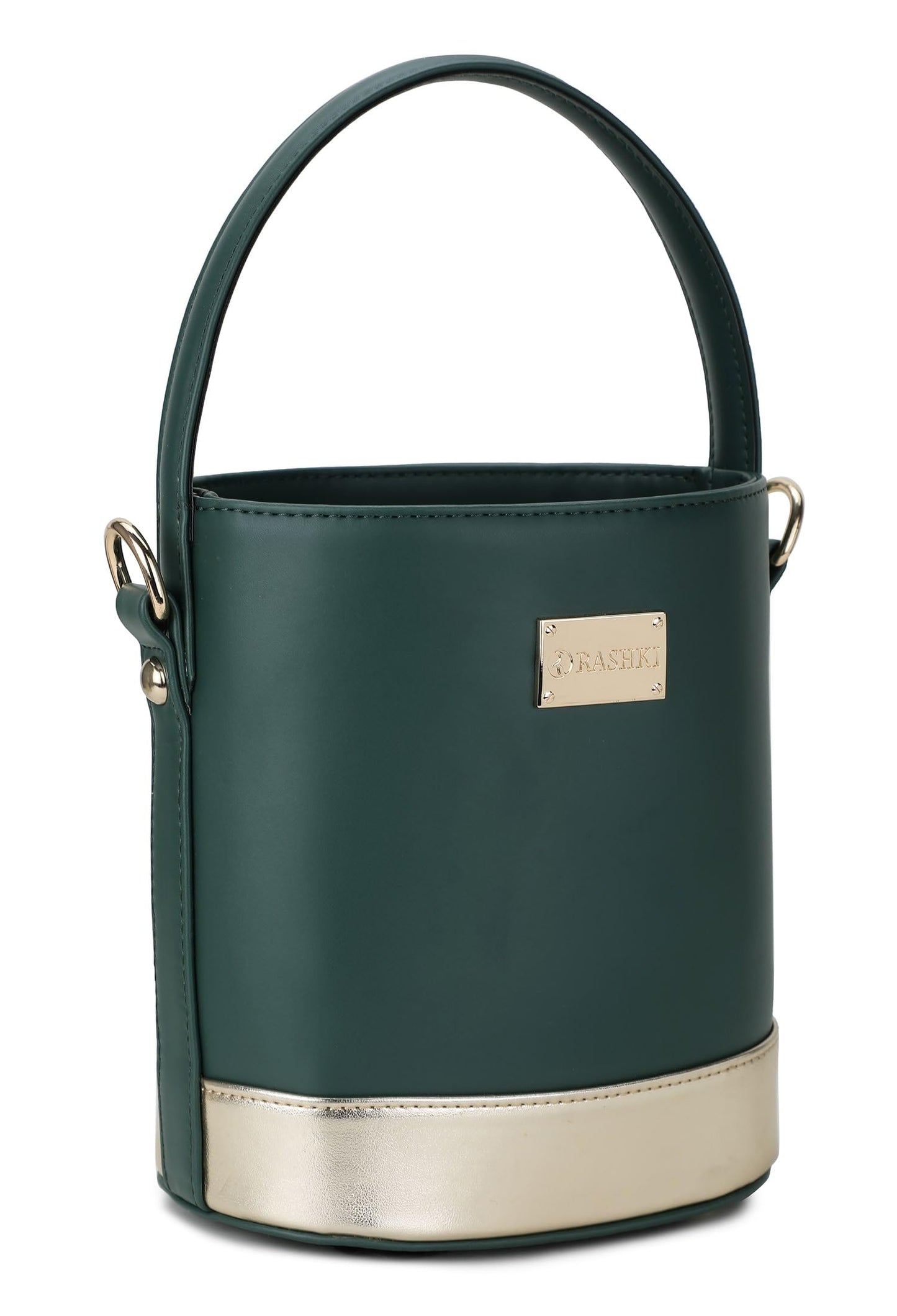 RASHKI TROI- Womens Handbag | Spacious | Detachable Shoulder Strap | Zipper closure | Party bag (Green)