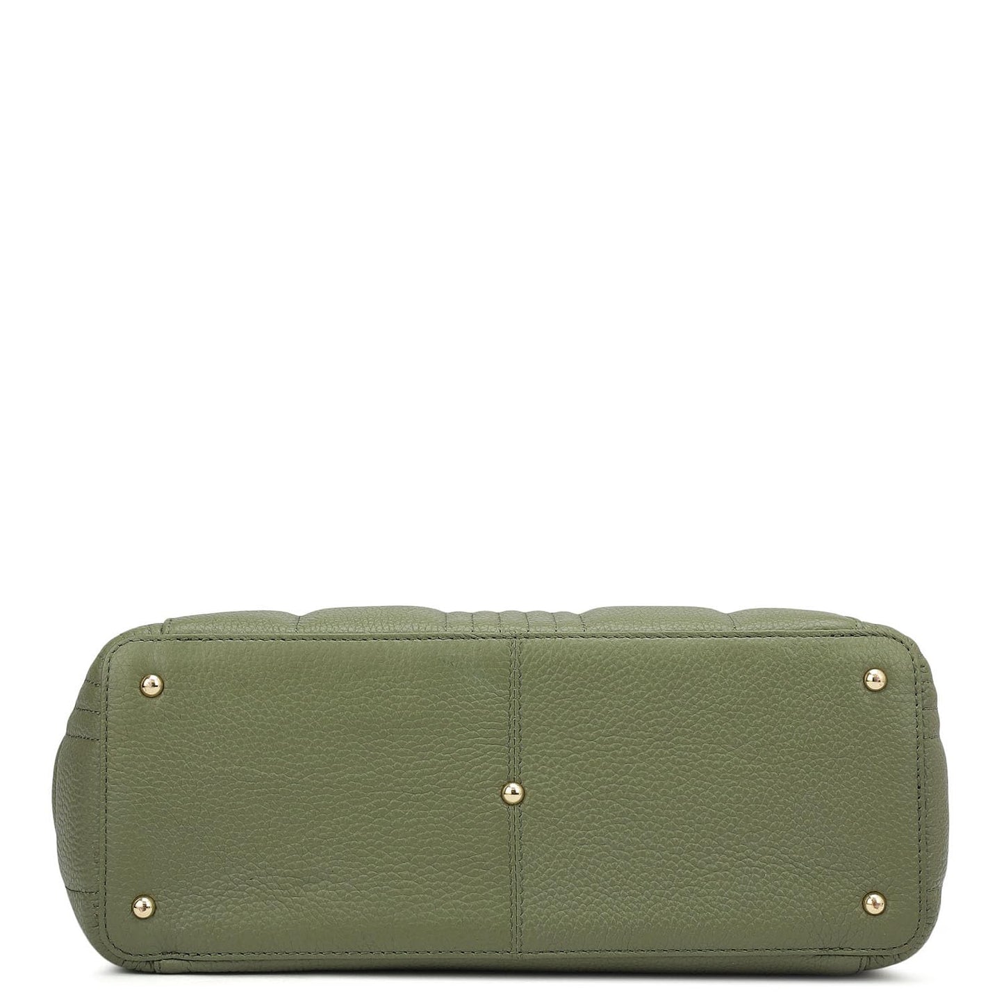 Da Milano Leather Tote Bag for Women - Green