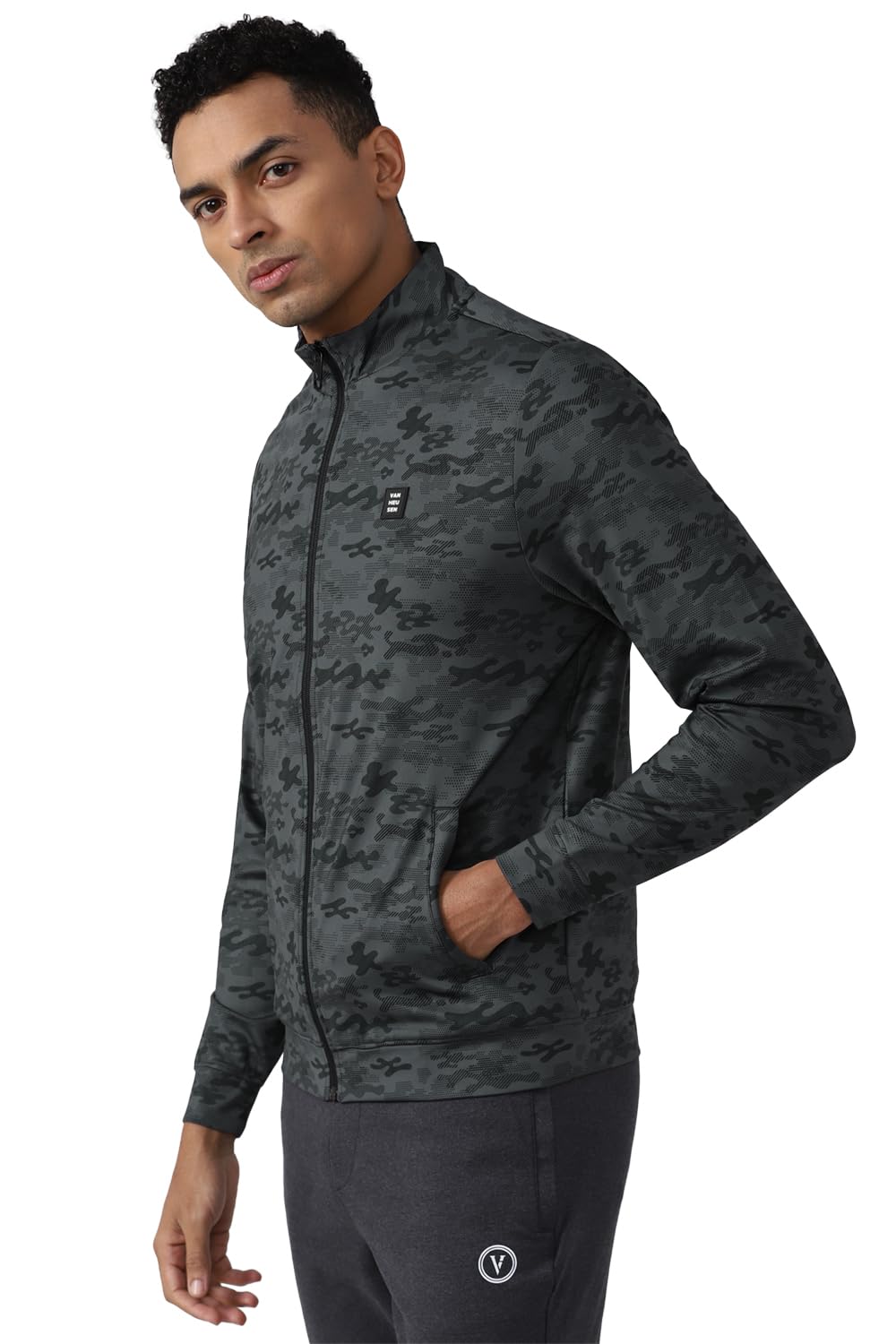 Van Heusen Men's A-Line Coat (VFJKARGFC98723_Grey