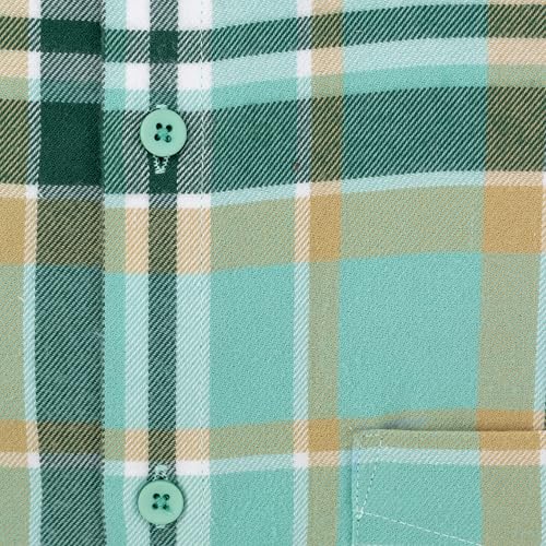 flannel shirt for men cotton, winter shirts for men casual wear, premium branded shirt for man regular fit, full sleeve shirts for man stylish checks, Slim size 38 M Gents Green checked checkered