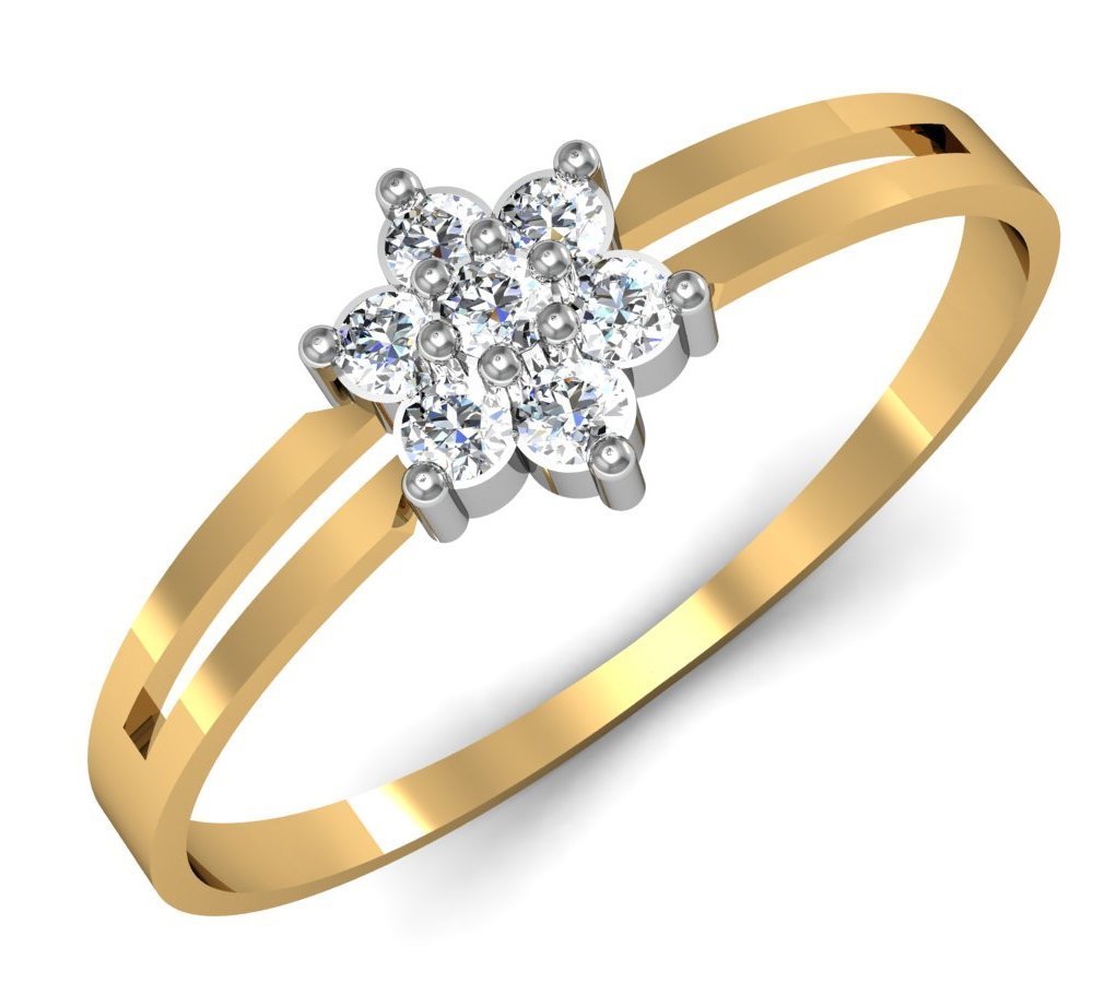 Avsar 14K (585) Yellow Gold Ring (For Womens, Size 11)