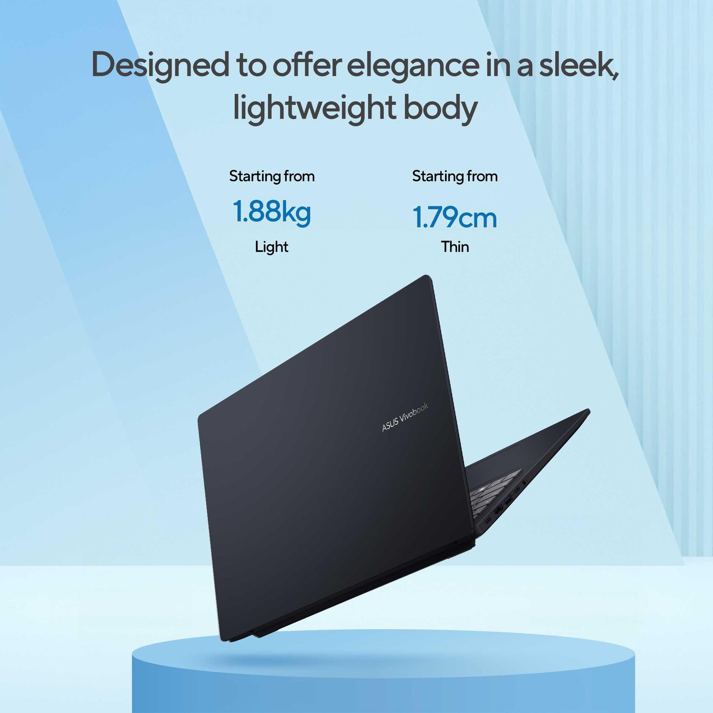 ASUS Vivobook 16 (2026),Smartchoice,Intel Core Ultra 5 325 (Series 3), Intel iGPU,16GB RAM,512GB SSD,FHD+, 16"(40 cm),Win11,M365 Basic(1Y),Office 24,Quiet Blue,1.88 kg,X1607AA-MB037WS, Copilot+ AI PC