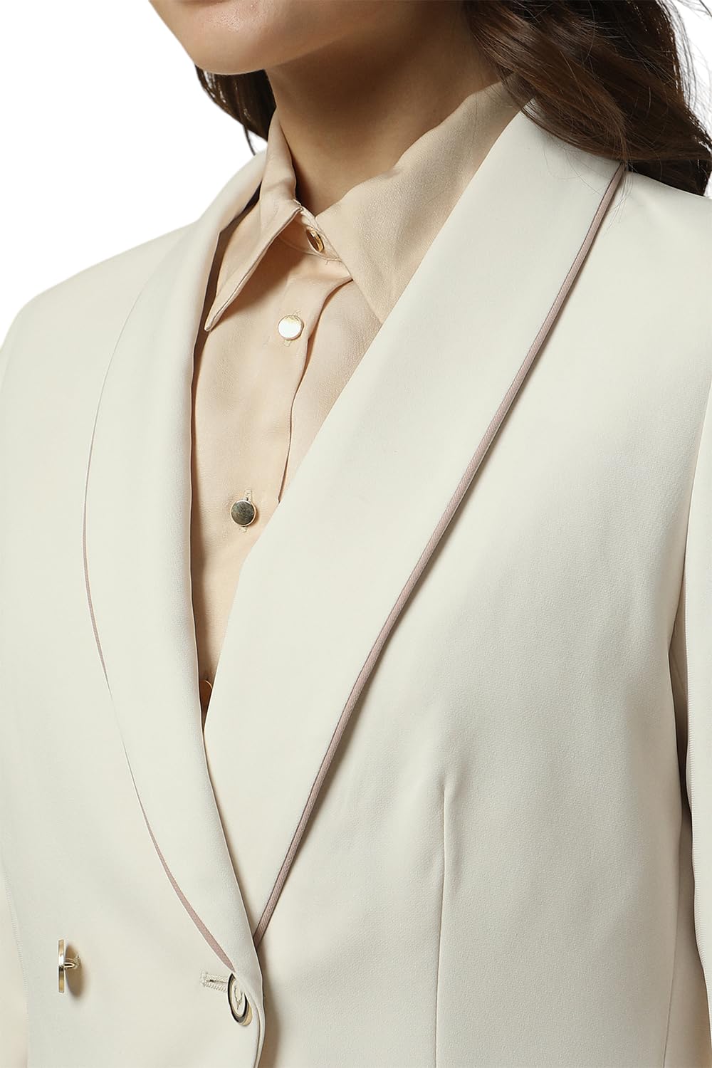 Allen Solly Women's Blazer (AHBZERGP329245_Beige