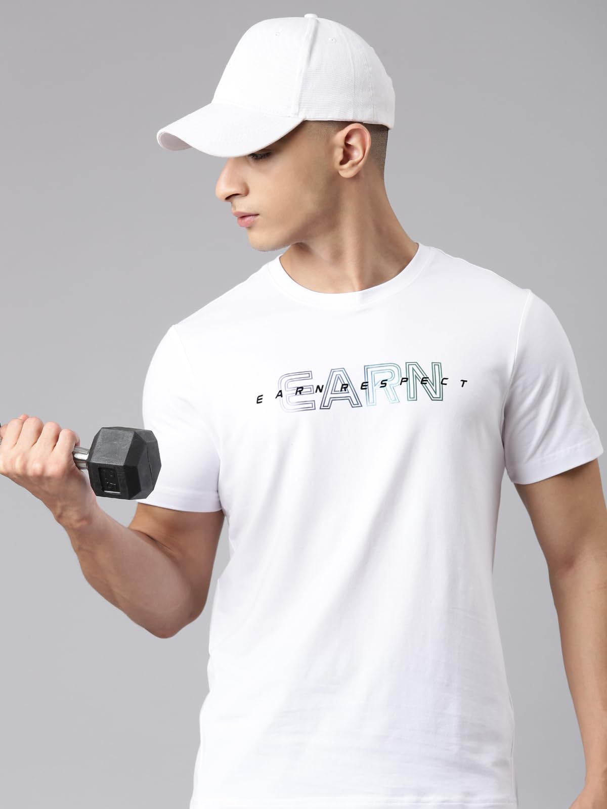XTEP Men Practice to be Cool White Silky Training T-Shirt-L