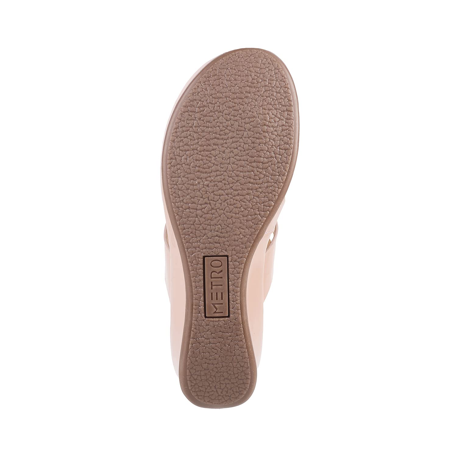Metro Women's Peach Synthetic Sandals - SaumyasStore