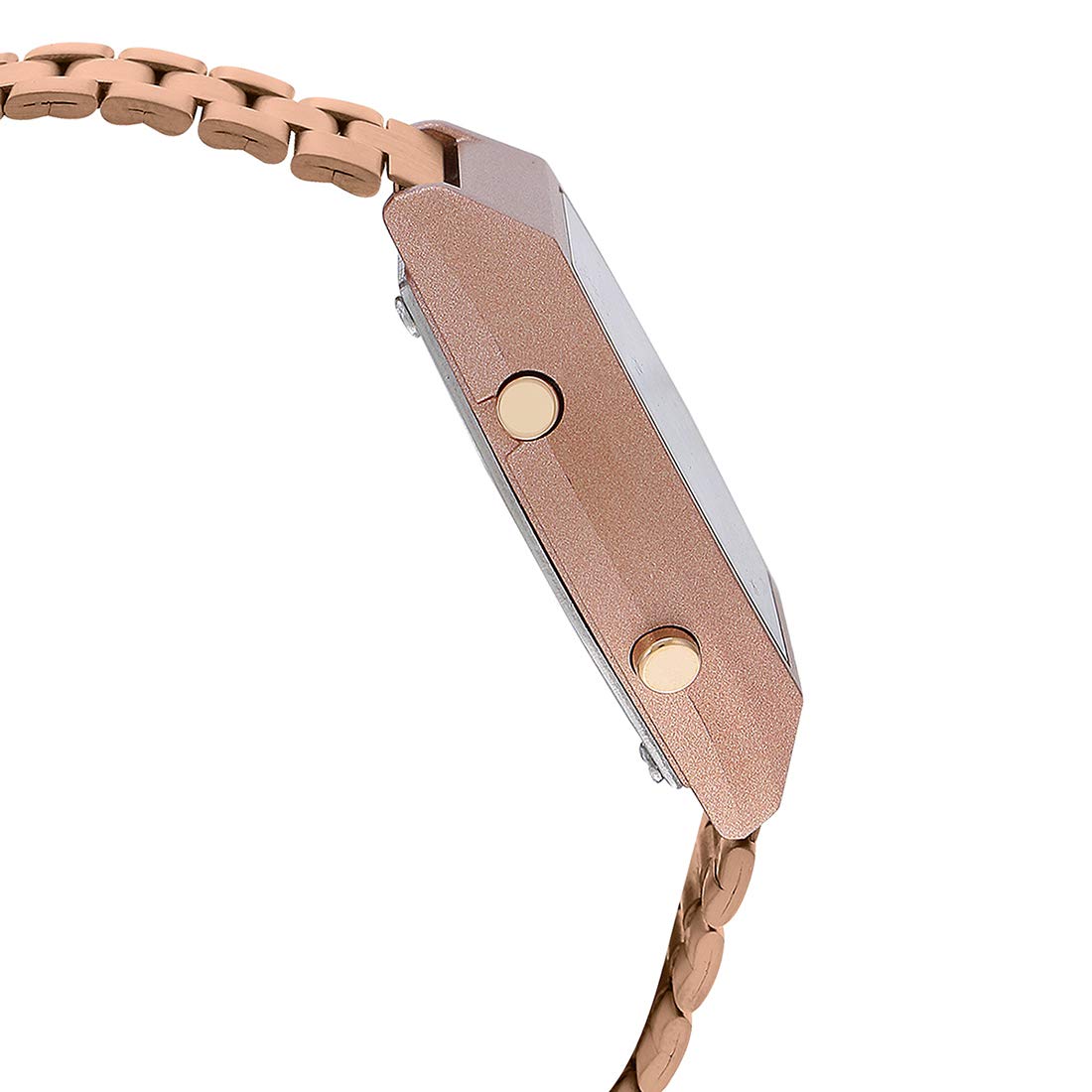 Casio Vintage B640WC-5ADF Digital Rose Gold Dial Unisex Watch Rose Gold Metal Strap (D128)