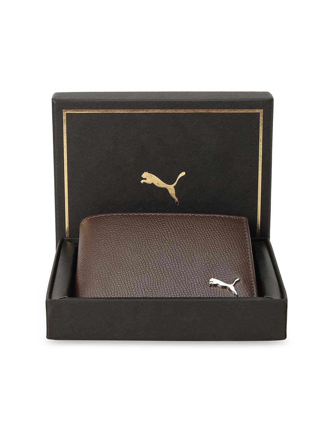 Puma Unisex-Adult Leather Plain Wallet, Brown Mushroom (9105802)