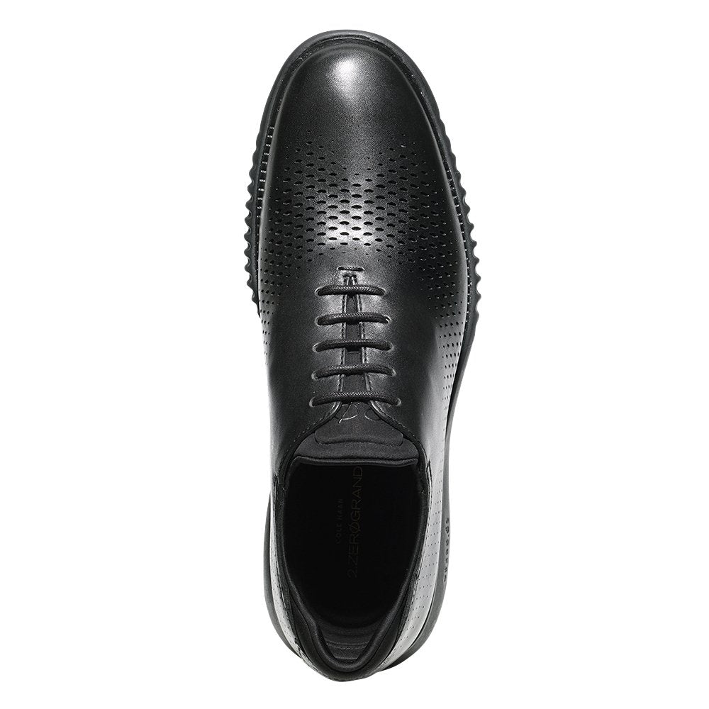 Cole Haan mens 2.0 Zerogrand Laser Wing Oxford, Black Leather/Black, 9.5 US