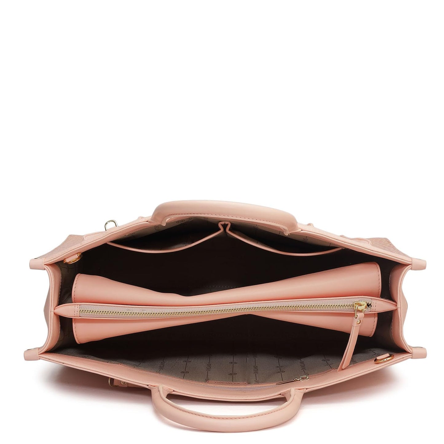 Da Milano Women's Leather Book Tote - Pink