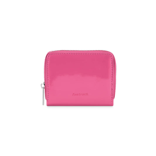Fastrack Women Faux Leather Everyday Casual Wallet,Pink