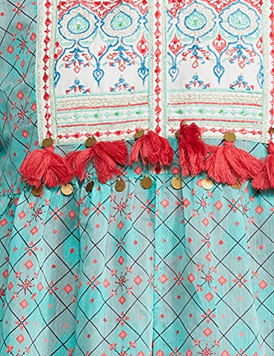 Aurelia Women's Synthetic Salwar Suit Set (18AUD10750-62809_Green_X-Small)