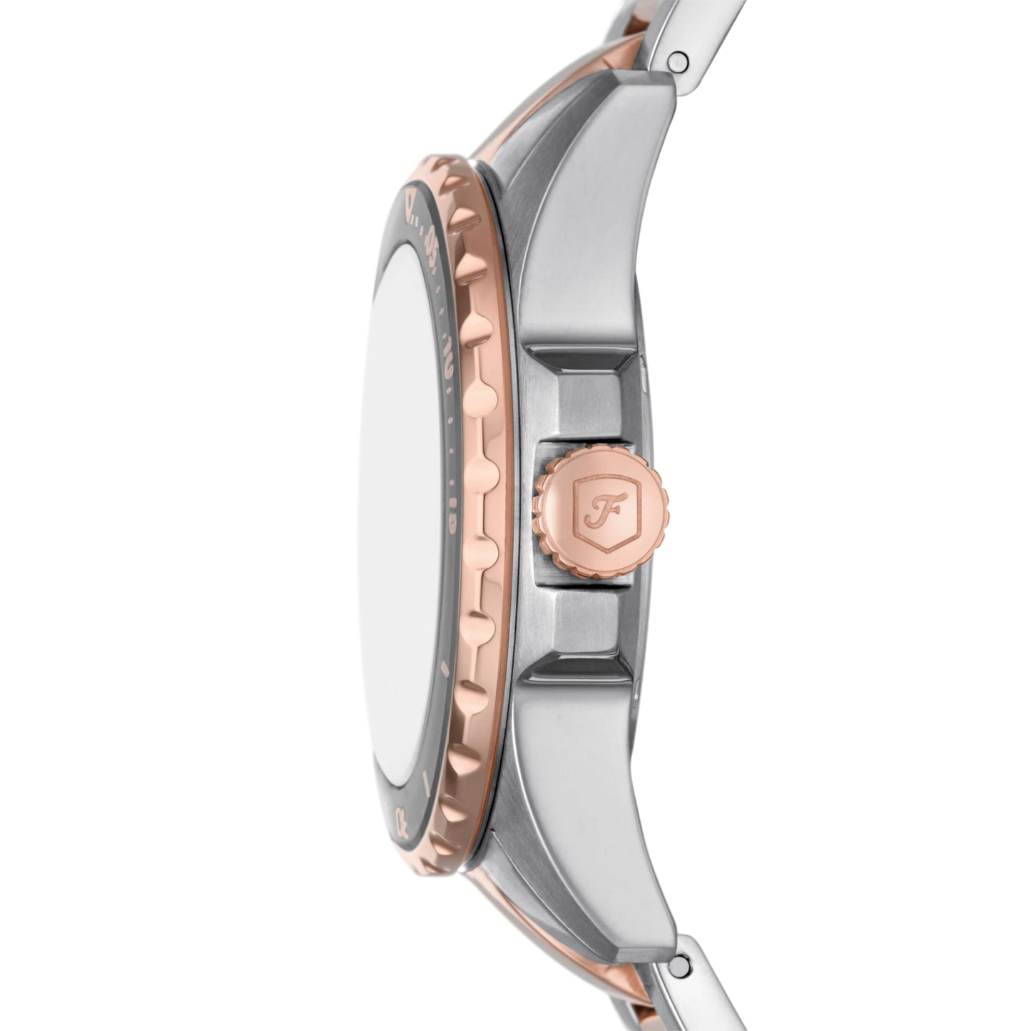 Fossil Stainless Steel Analog Gray Dial Women's Watch-Es5348, Band Color-Two-Tone