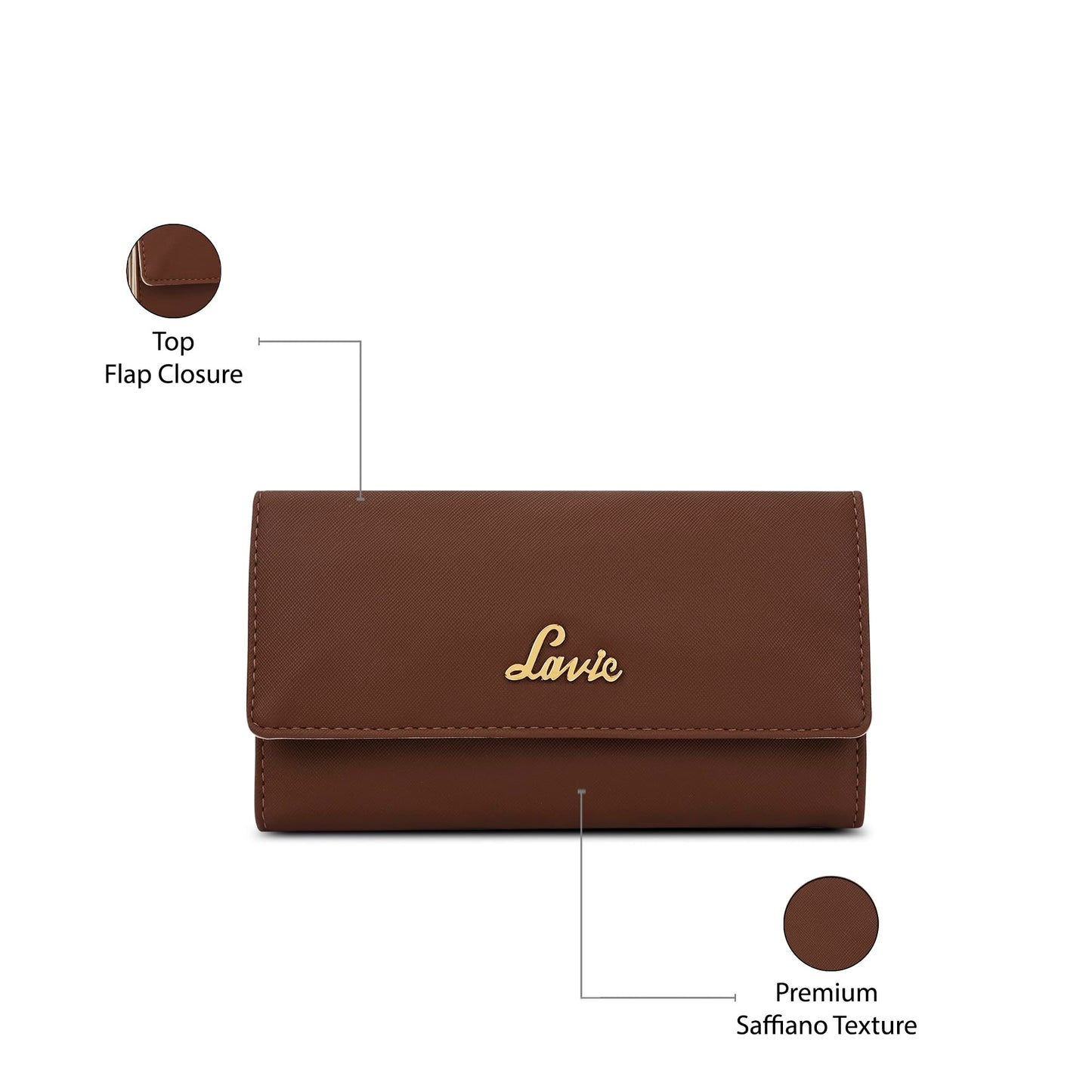 Lavie Women's Trifold Purse | Ladies 3 Fold Wallet | Gift for Women