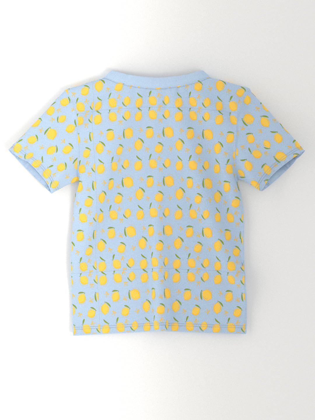 Nautinati Girls’ Mango and Lemon Print Cotton T-Shirts | Pack of 2 T-Shirts for 2 to 10 Years