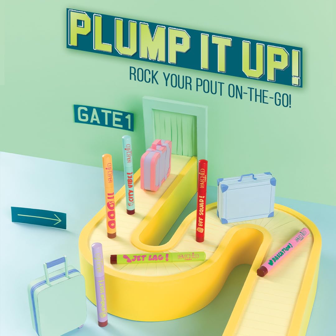 Lovechild Masaba Passport to Plump Lip Crayon | Hydrated Matte Finish | Transfer Proof | City Vibe! (Magenta), 1.4gm