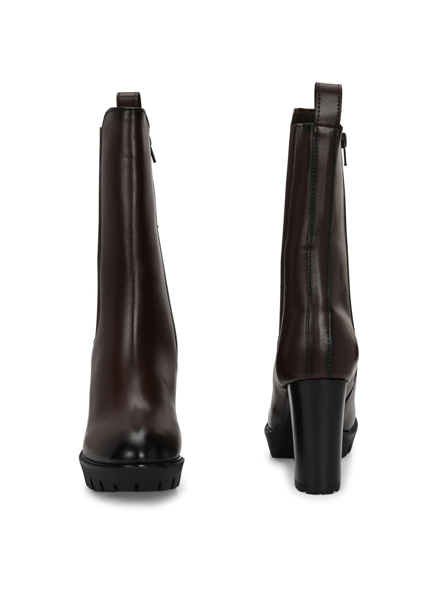 Delize Brown Women Knee ankle boots 63210-39