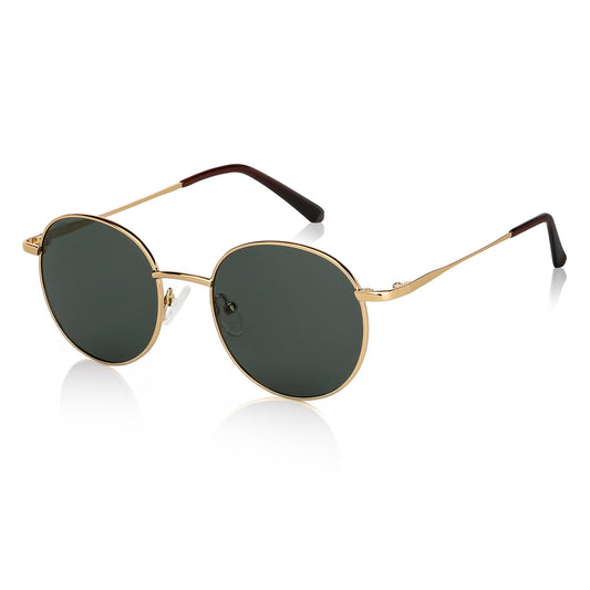 VINCENT CHASE EYEWEAR By Lenskart | Full Rim Round Sunglasses| Polarized And 100% UV Protected | Men & Women | Medium | VC S13112