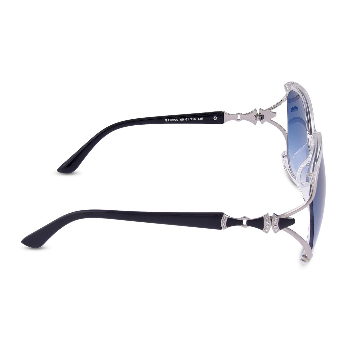 Giordano UV Protected Oversized Women Sunglasses - (61|Blue Lens)