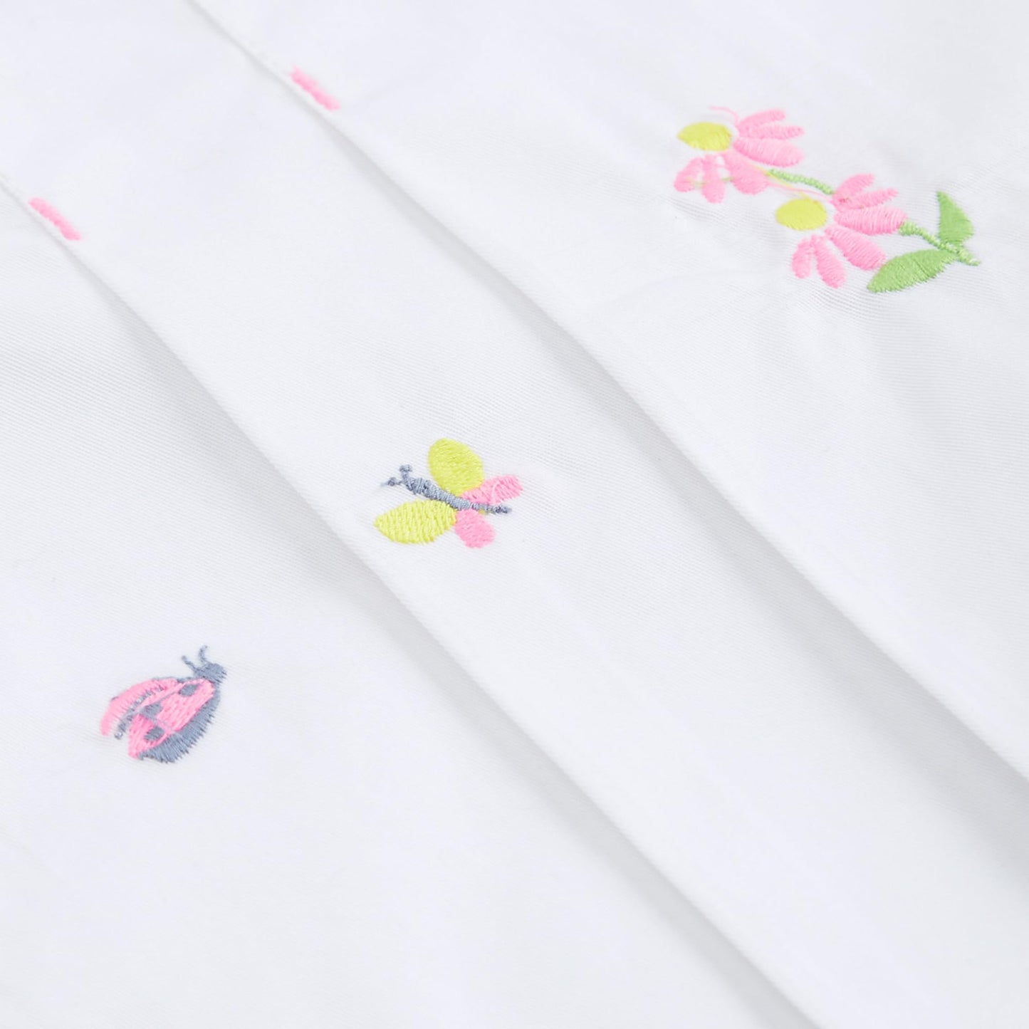 Hopscotch Girls Floral Print Embroidered Denim Skorts (7-8 Years)