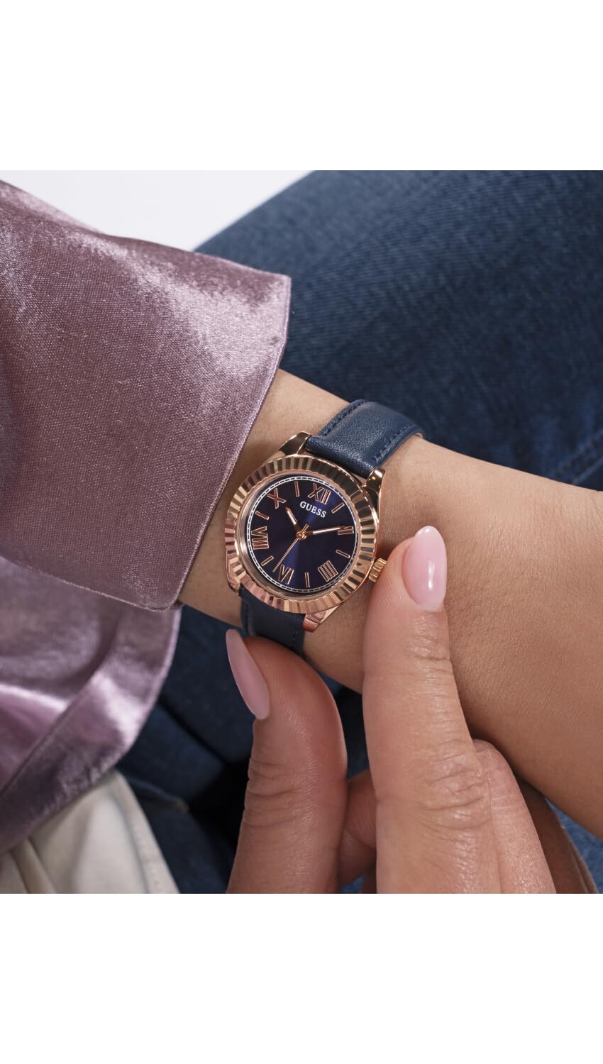 GUESS Analog Navy Dial Women's Watch-GW0761L2