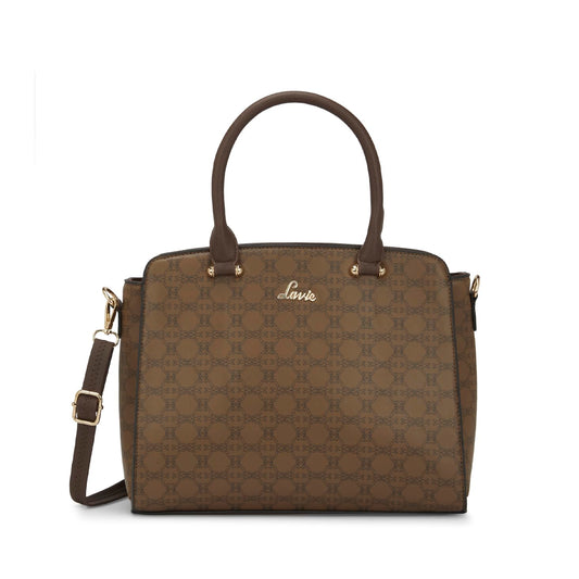 Lavie Women's Mono Ushawu Medium Satchel Handbag for Women | Satchel Bag for Work | Ladies purse | Stylish Shoulder Bag | Gift For Women