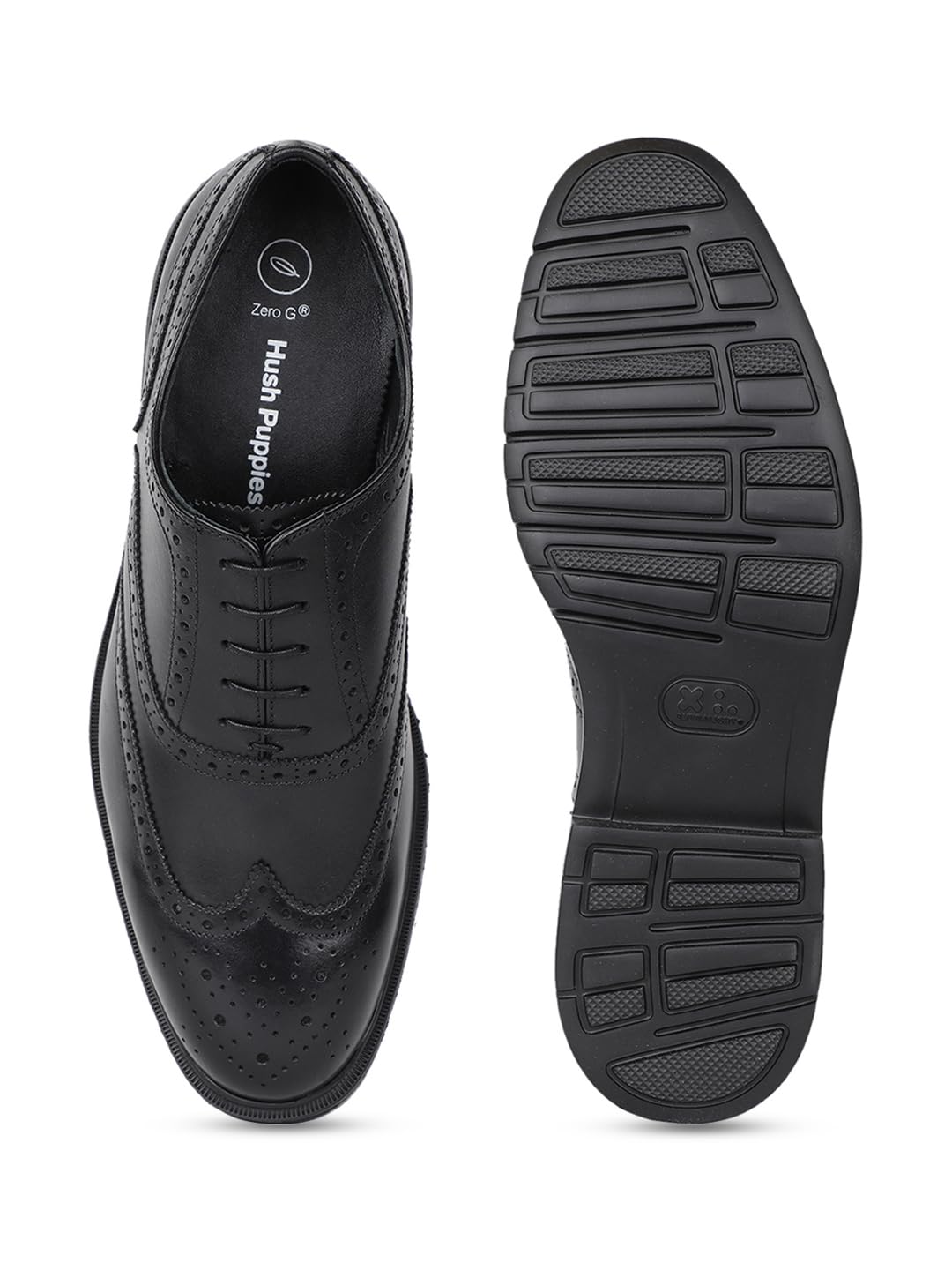 Hush Puppies Mens REN Oxford Black Formal Shoes - 8 UK (8246995)