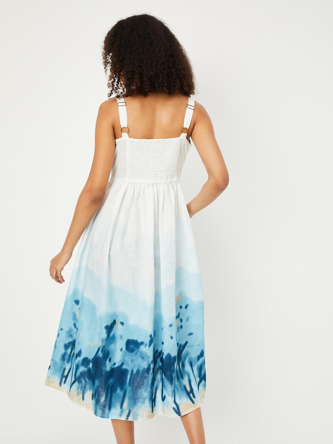 Max Women's Cotton A-Line Below The Knee Dress