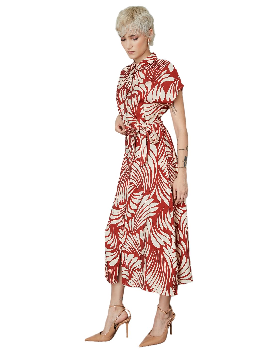 Max Women's Rayon A-Line Below The Knee Dress