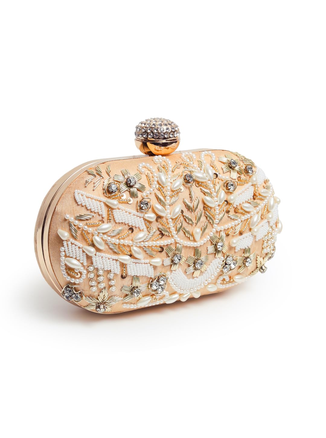 THE TAN CLAN Elizah Zarozi Hand Embroidered Clutch Purses Luxury Evening Handbags