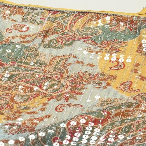 BIBA Women Polyester Printed Suit Set (SKDPAISLEYDIVA9671SS24YEL_Yellow