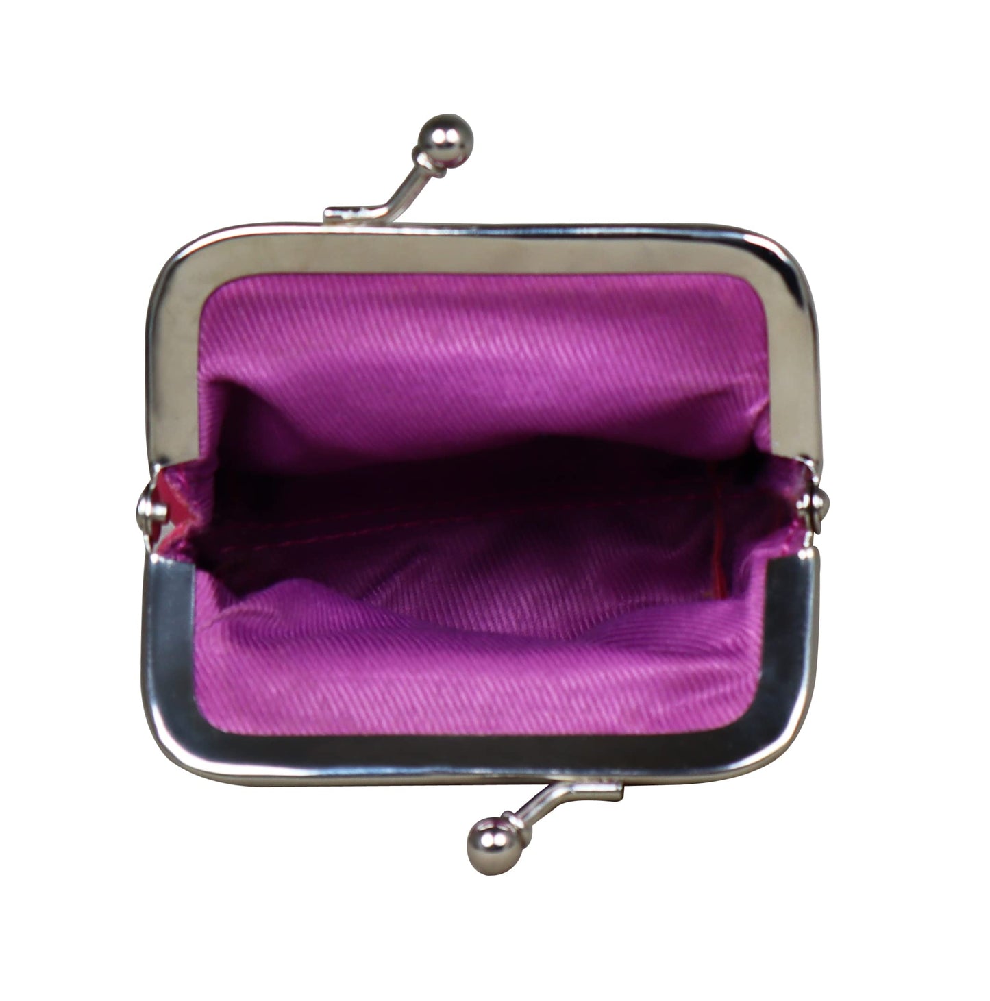 Calfnero Genuine Leather Women's Coin Wallet (Dk-Pink)