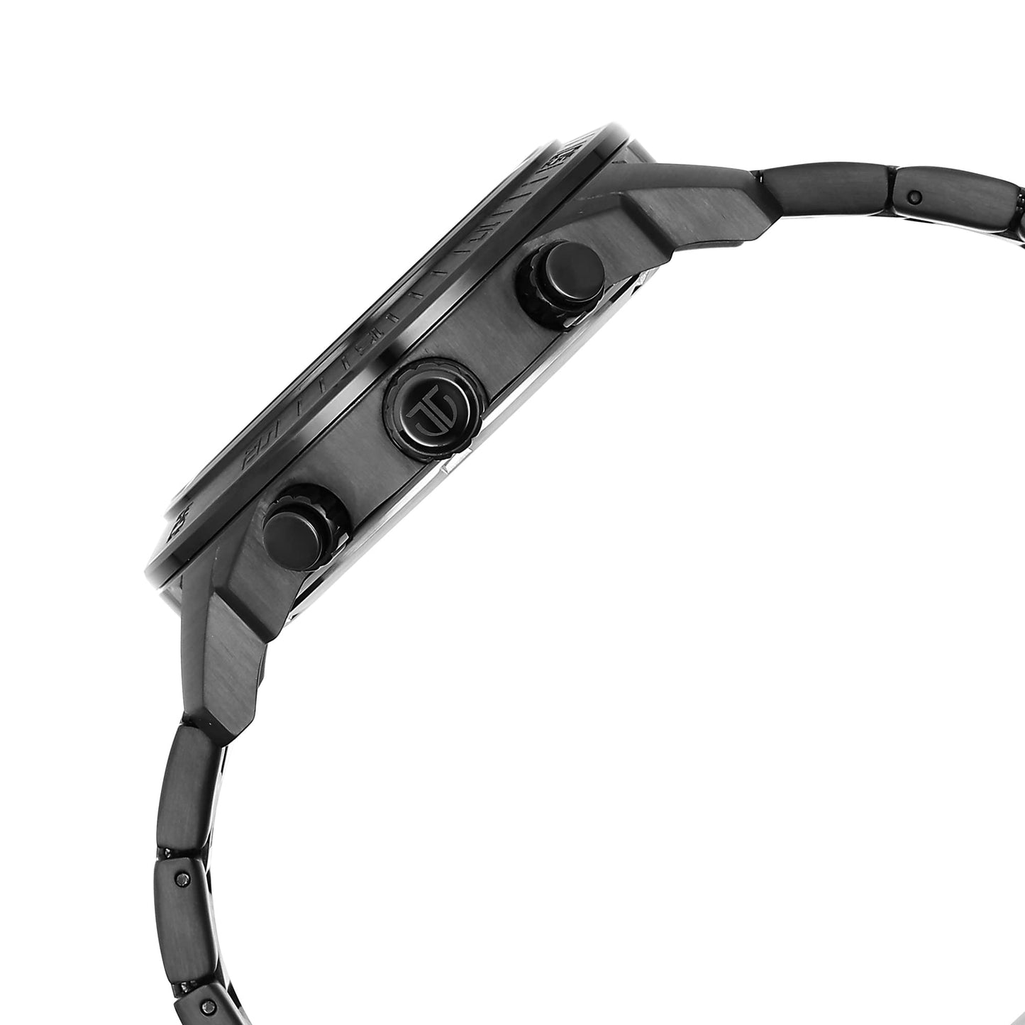 Titan Octane Classic Sporty Quartz Chronograph Black Dial Stainless Steel Strap Watch for Men-NS90157NM01
