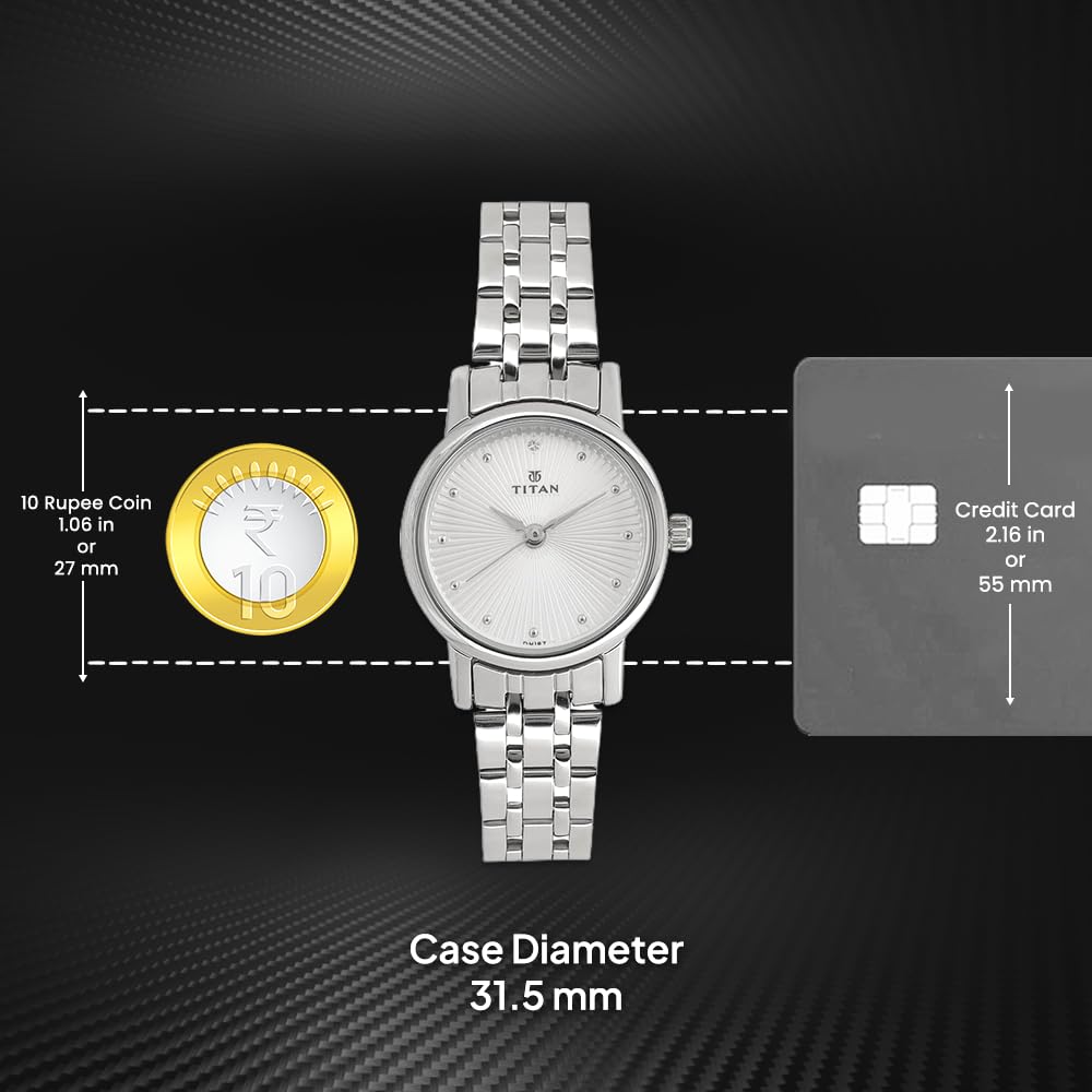 Titan Karishma Revive Analog Silver Dial Women's Watch 2593SM01/NN2593SM01/NP2593SM01