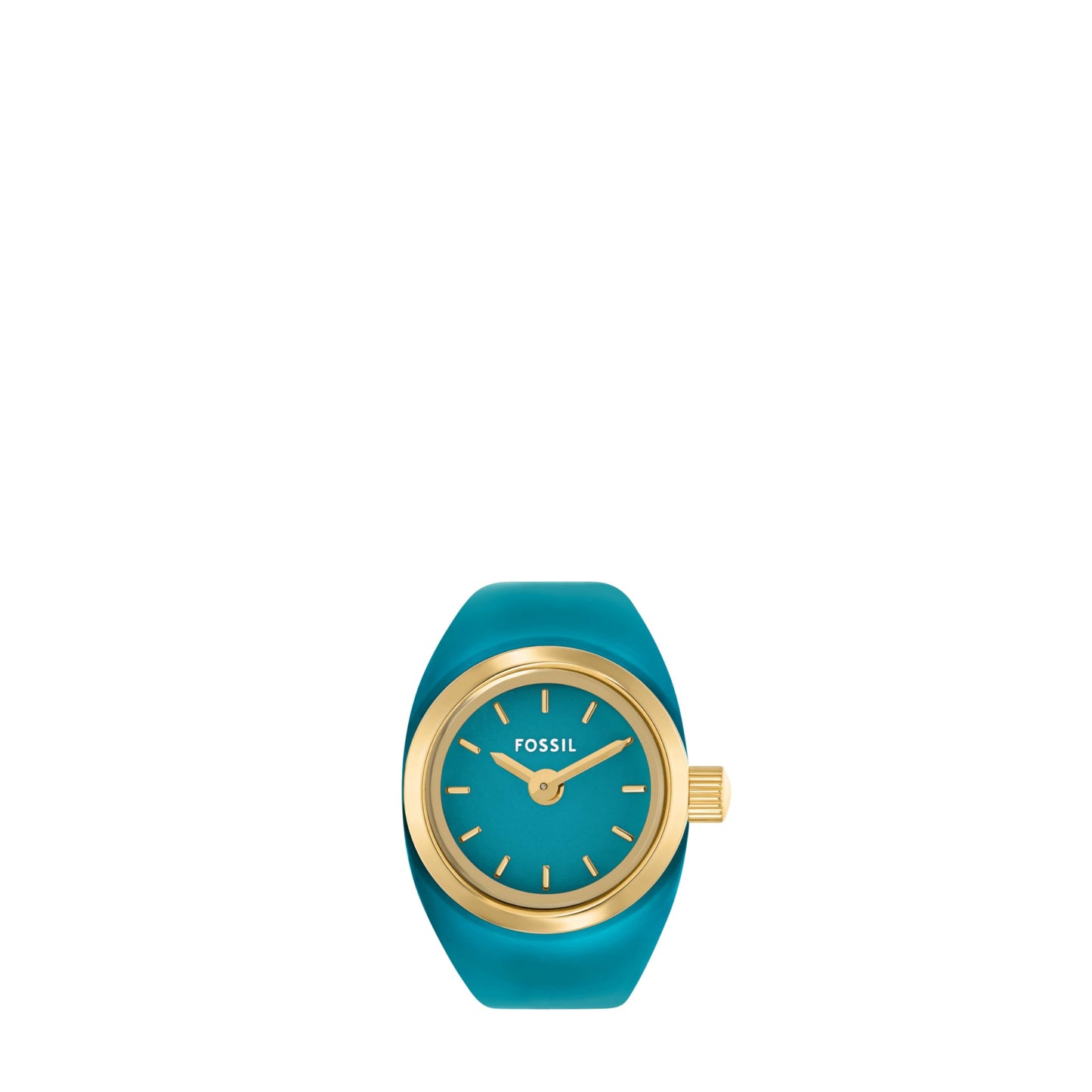 Fossil Womens Watch Ring Gold Quartz Stainless Steel Watch ES5415
