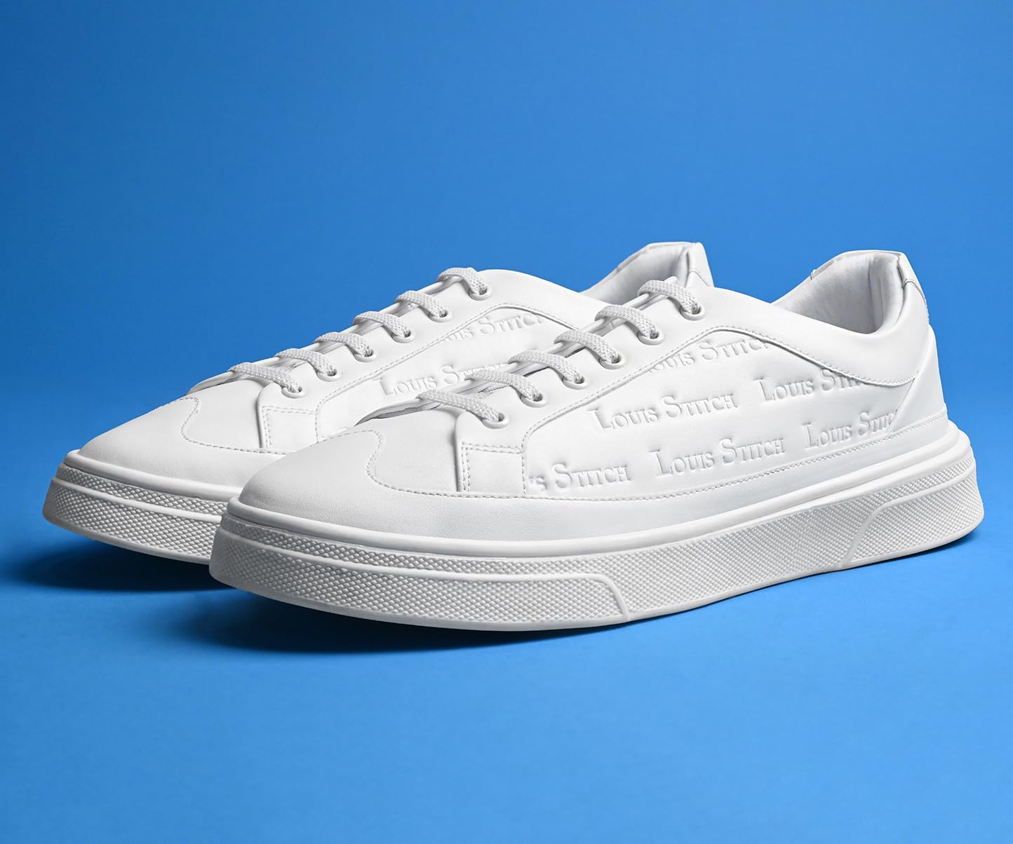 LOUIS STITCH Canadian White Shoes for Men | Lightweight Shoes | Comfortable & Durable All-Day Sneaker| LSP-SNK-LSEM| UK-7