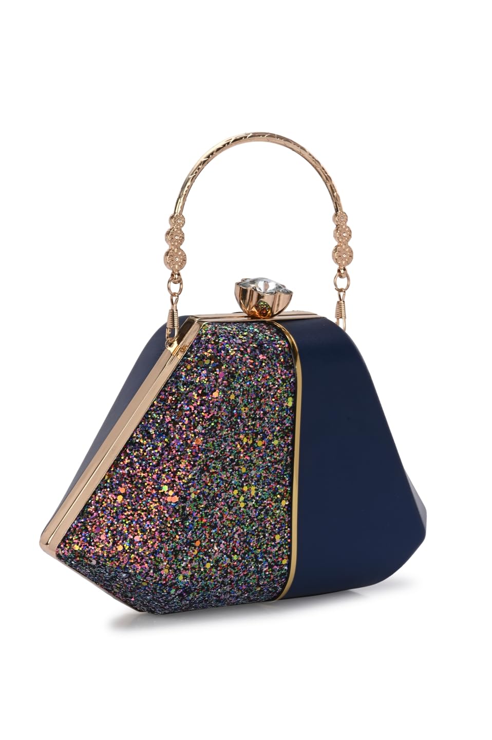 TOOBA Handicraft Hand Embroidered Box Clutch Bag Purse for Bridal, Casual, Wedding Bag for Women & Girls