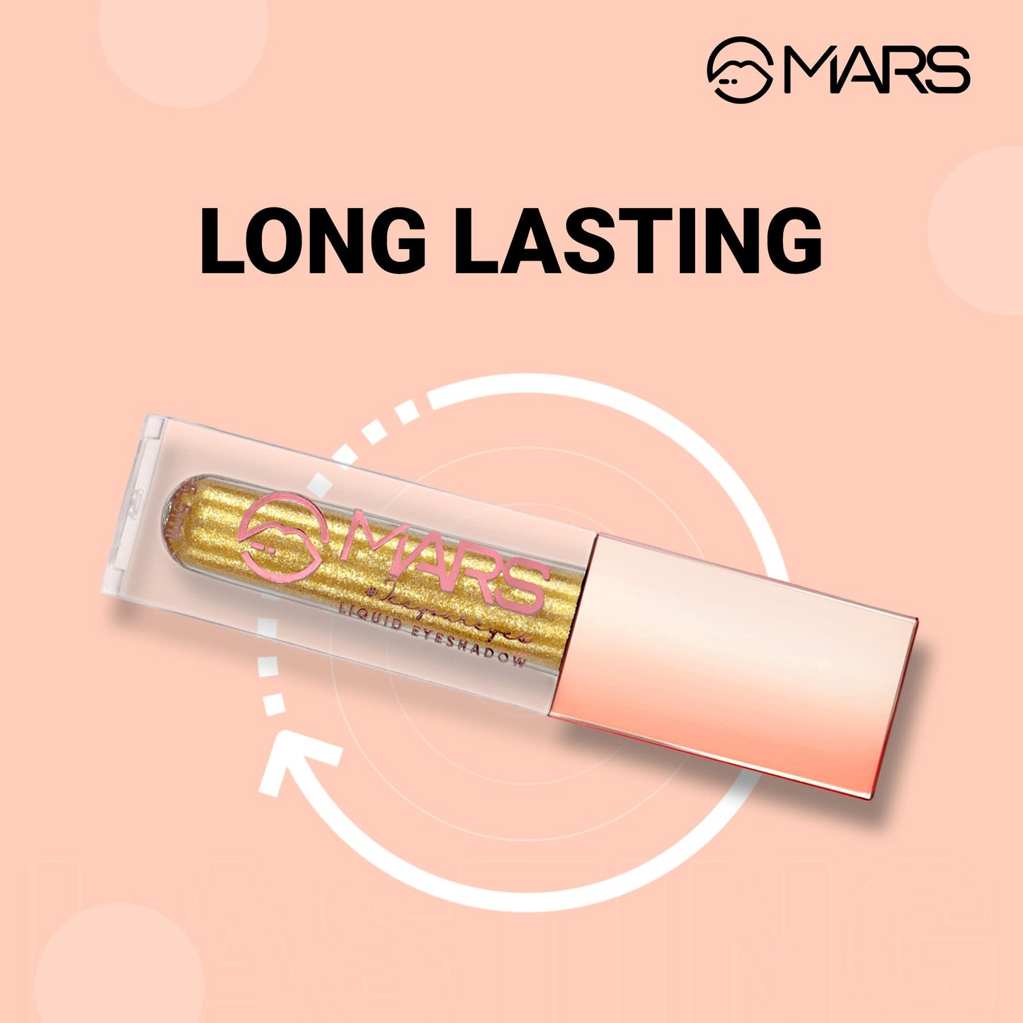 MARS Metallic Liquid Glitter Eyeshadow | Waterproof & Highly Pigmented | Smooth Glide Formula (5.5ml) (Nebula)
