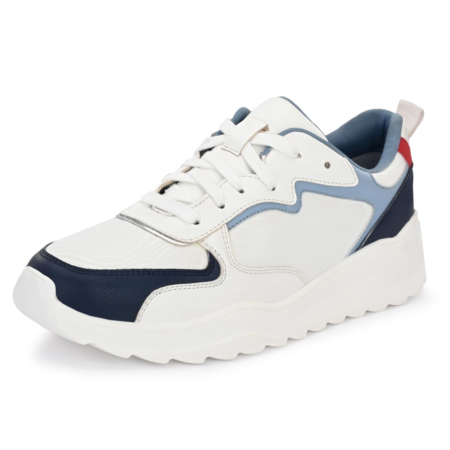 Cruiser Men's Dexter White-Blue Chunky Sneakers_11 UK (2513-2)