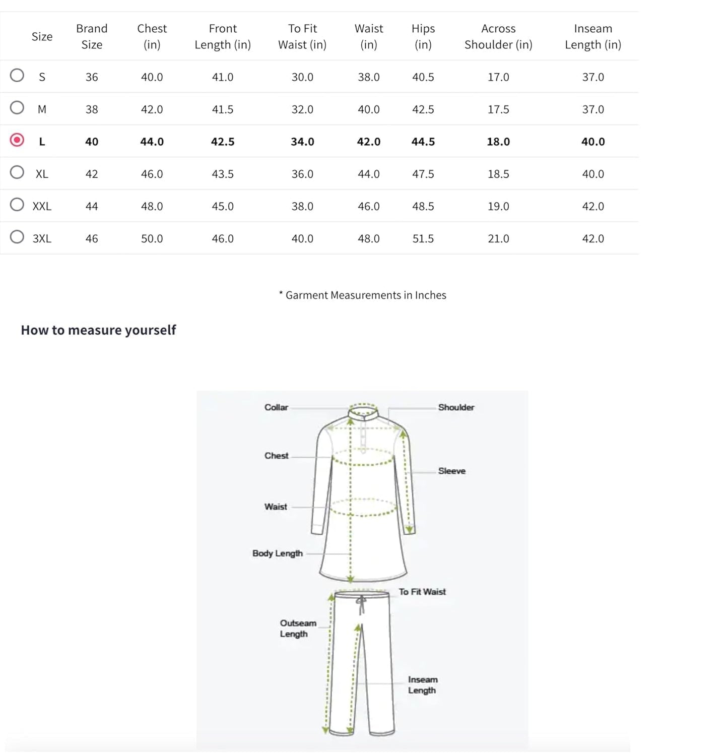 Ethluxis Men's Silk Blend Embroidered Regular Fit Kurta with White Churidar Set (46, White Multi)