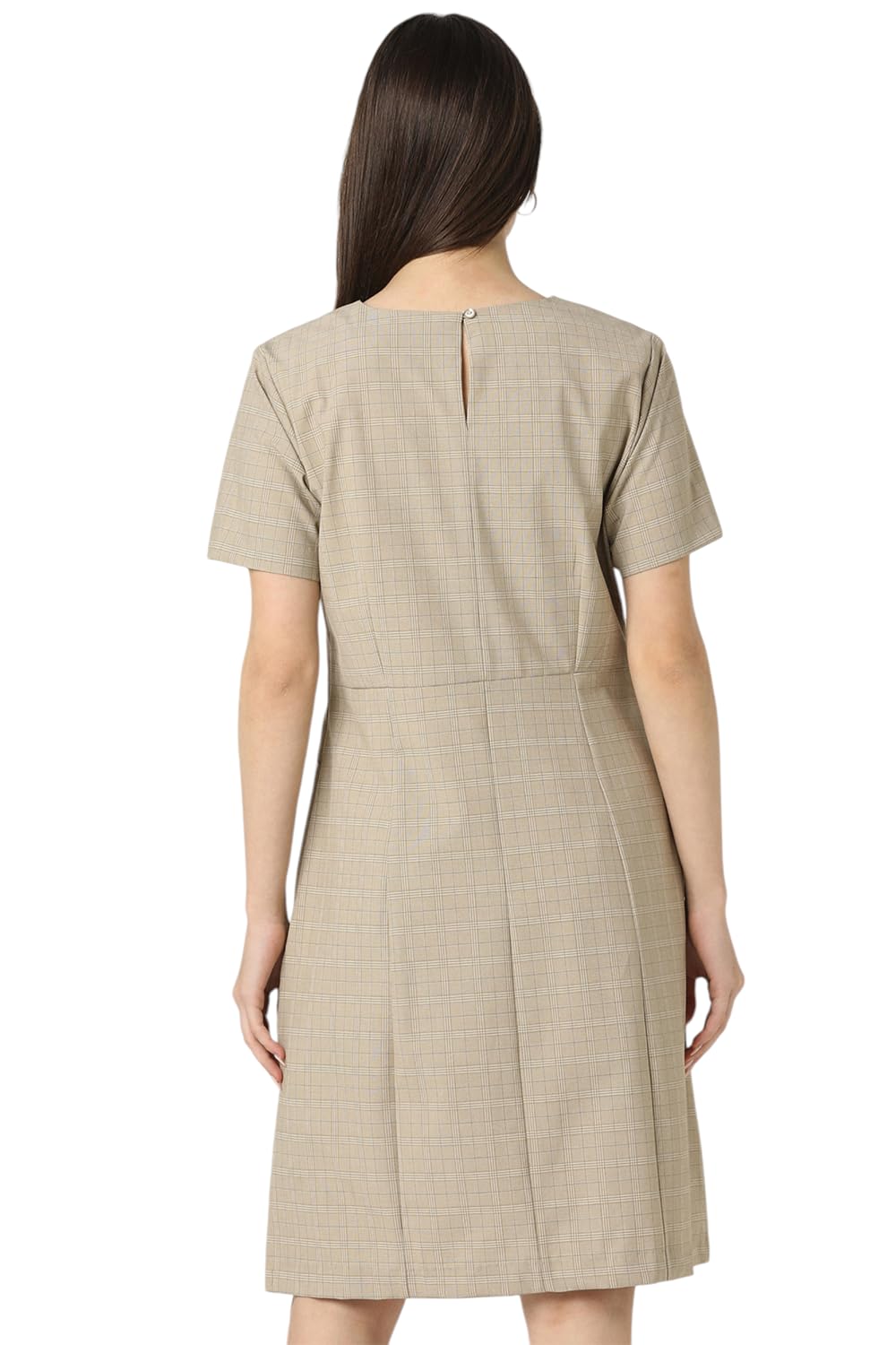 Van Heusen Women's Polyester Blend Modern Knee-Length Dress