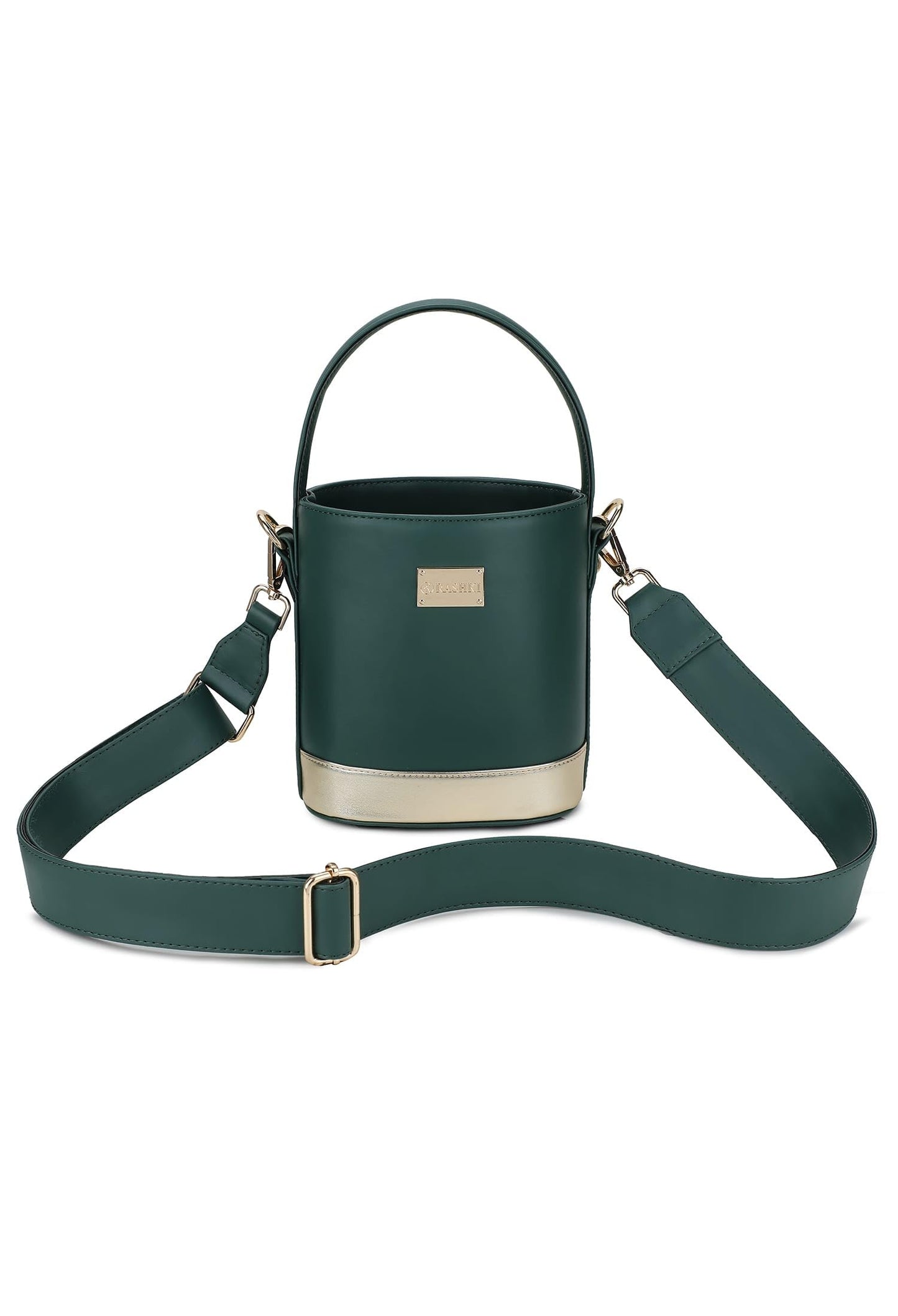 RASHKI TROI- Womens Handbag | Spacious | Detachable Shoulder Strap | Zipper closure | Party bag (Green)