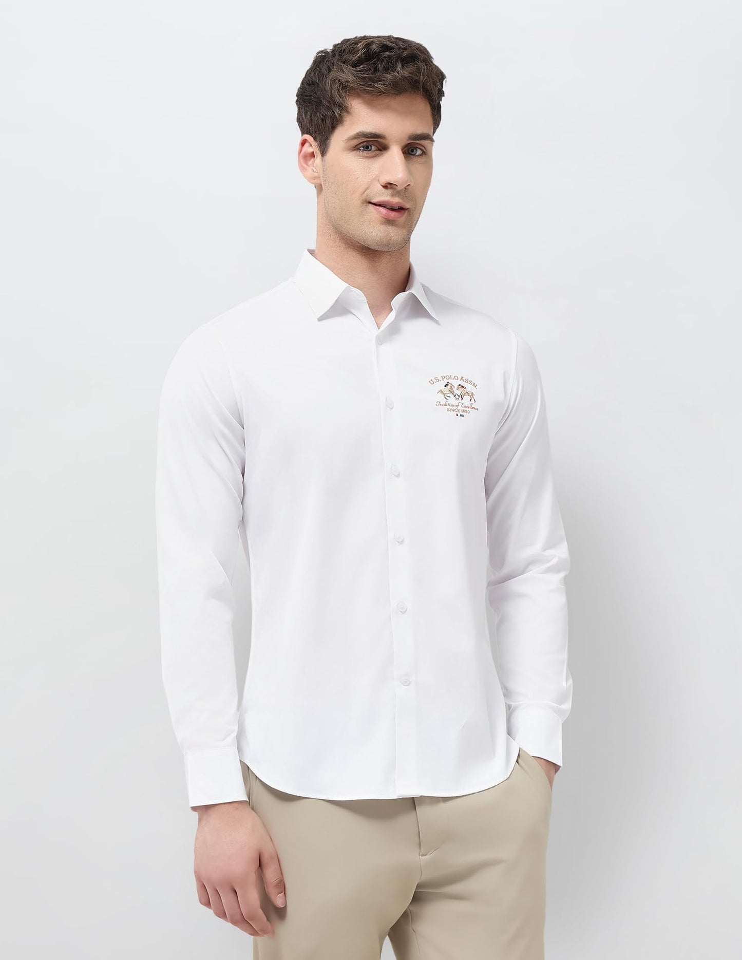 U.S. Polo Assn. Men's Solid Tailored Fit Shirt