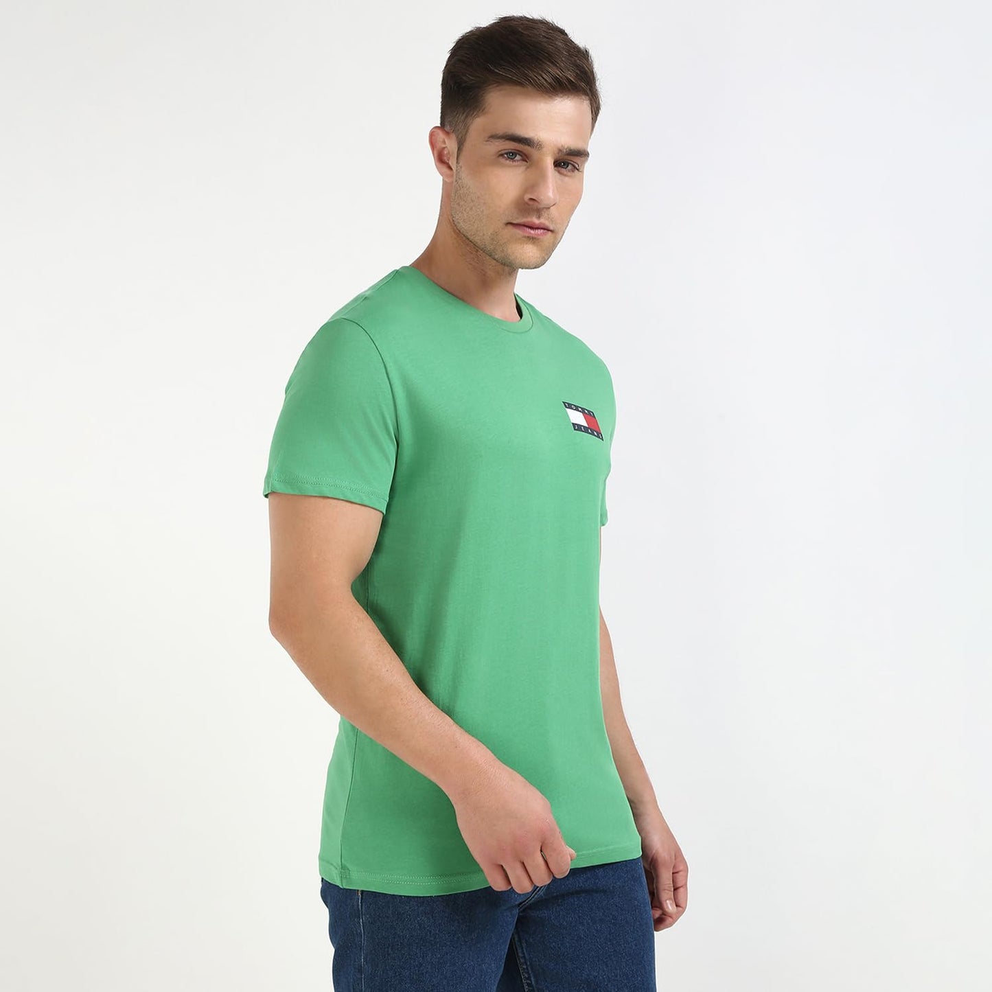 Tommy Hilfiger Mens Green Color Tshirt (L)