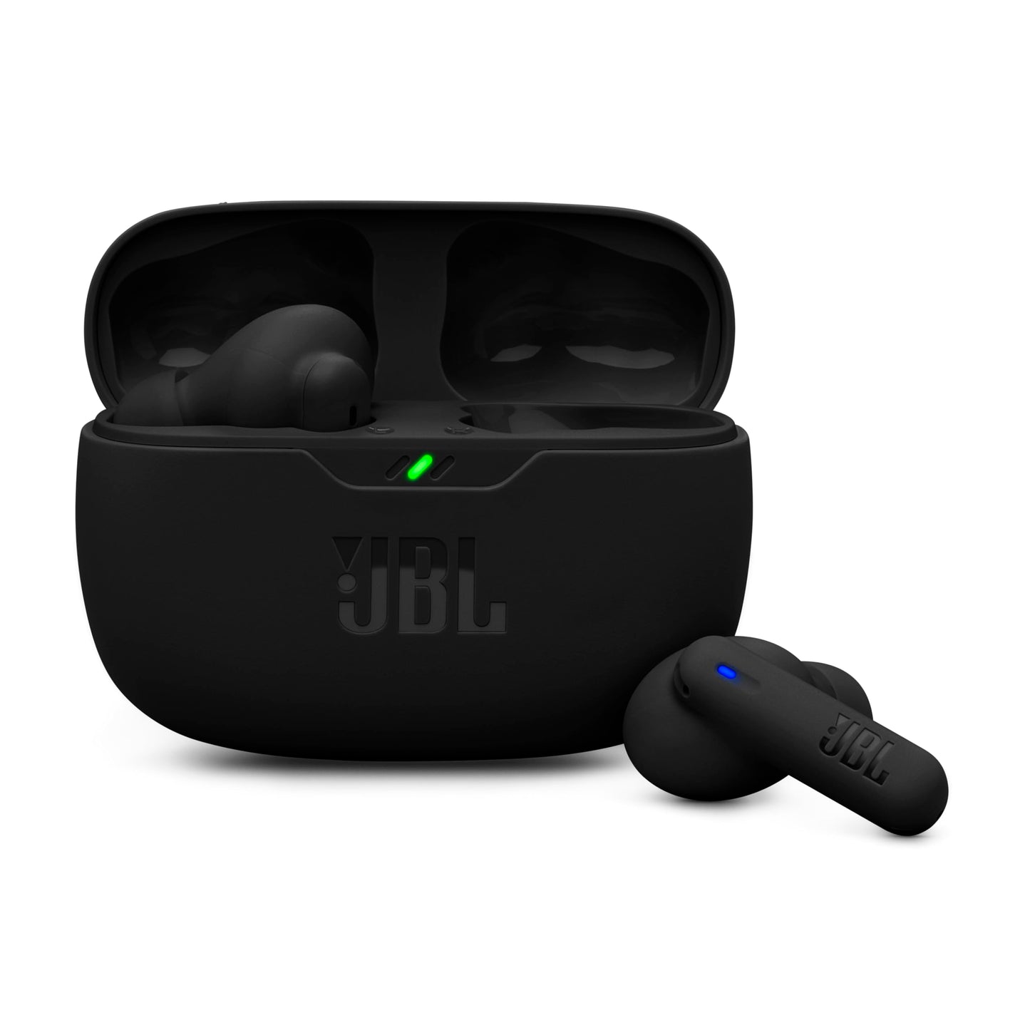 JBL Wave Beam 2 Ear Buds Wireless BluetoothV5.3, Active Noise Cancellation Earbuds,Multi Connect, App for Customized Extra Bass Eq, Relax Mode,Speed Charge, 40H Playback, Fast Pair,4 Mics,IP54(Black)