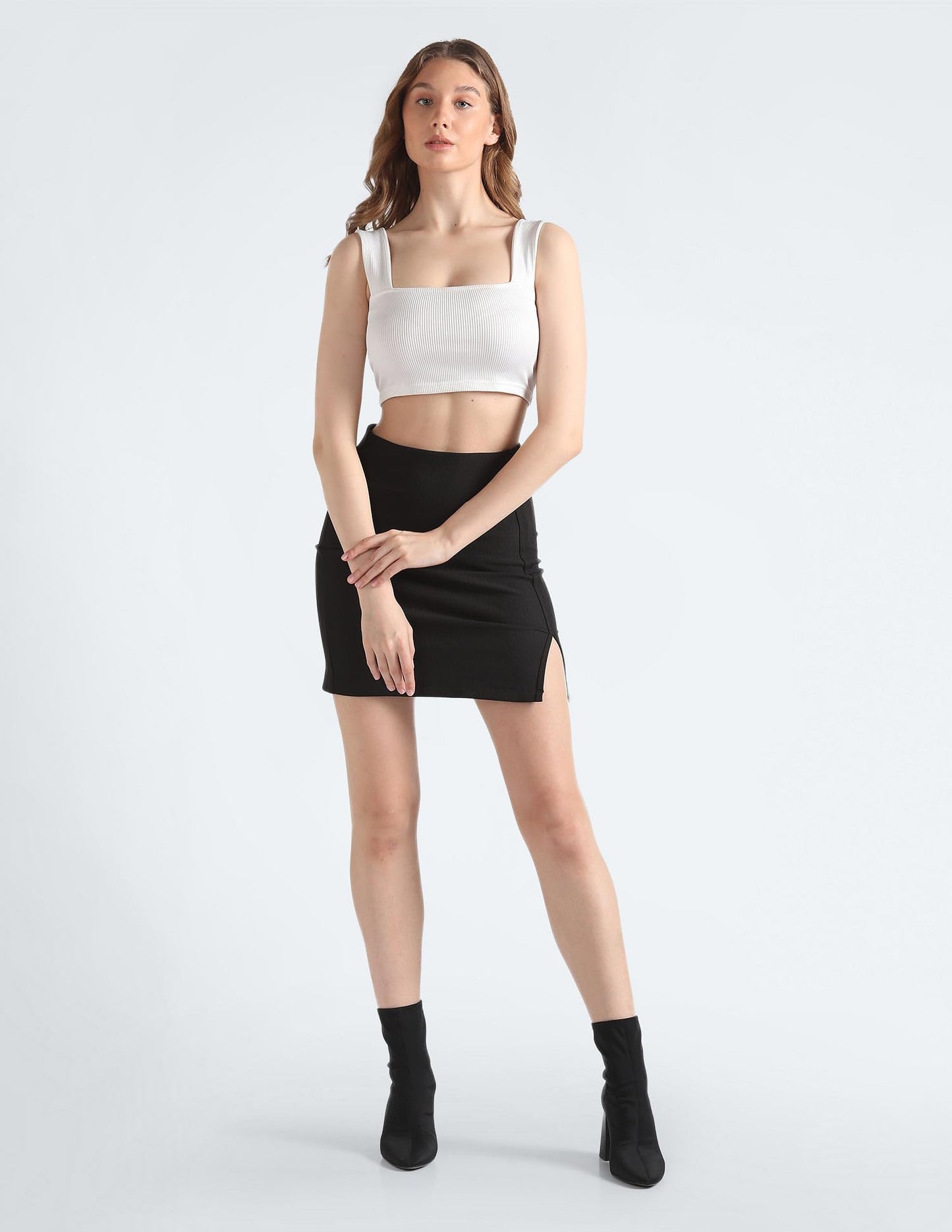 Calvin Klein Black Nylon Skirt (L)