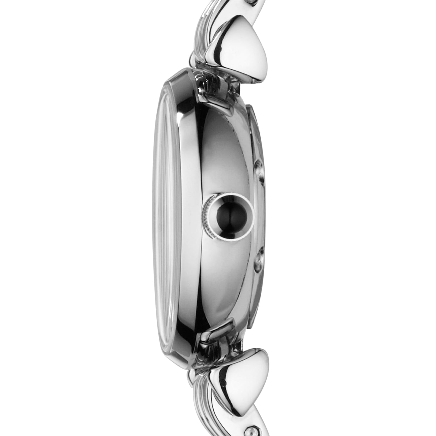 Emporio Armani Stainless Steel Analog Off-White Dial Women Watch-Ar1763, Silver Band